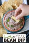 Creamy and bursting with flavor, you won't be able to stop dipping once you start. You'd never guess this easy healthy vegan dip is made from lentils! #vegandiprecipes #veganmexicanfood