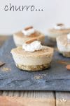 Raw vegan churro cheesecake cups