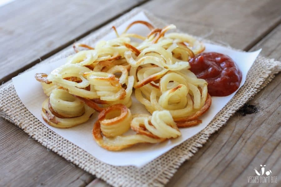 Baked truffle curly fries