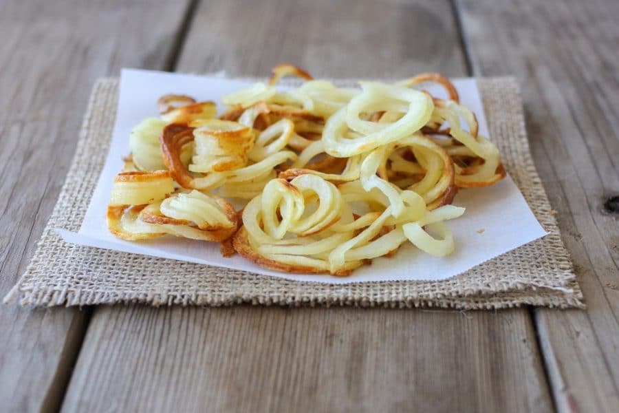 Baked truffle curly fries