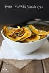 Baked Kabocha chips with thyme