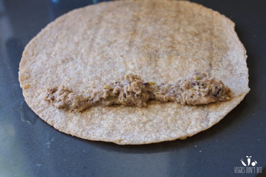 Nopales, Black Bean, and Potato Rolled Tacos with Smoky Taco Cream