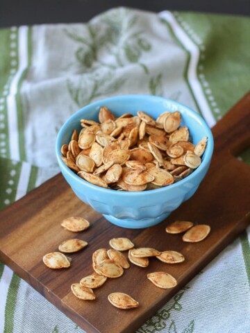 Smoky Garlic Pumpkin Seeds