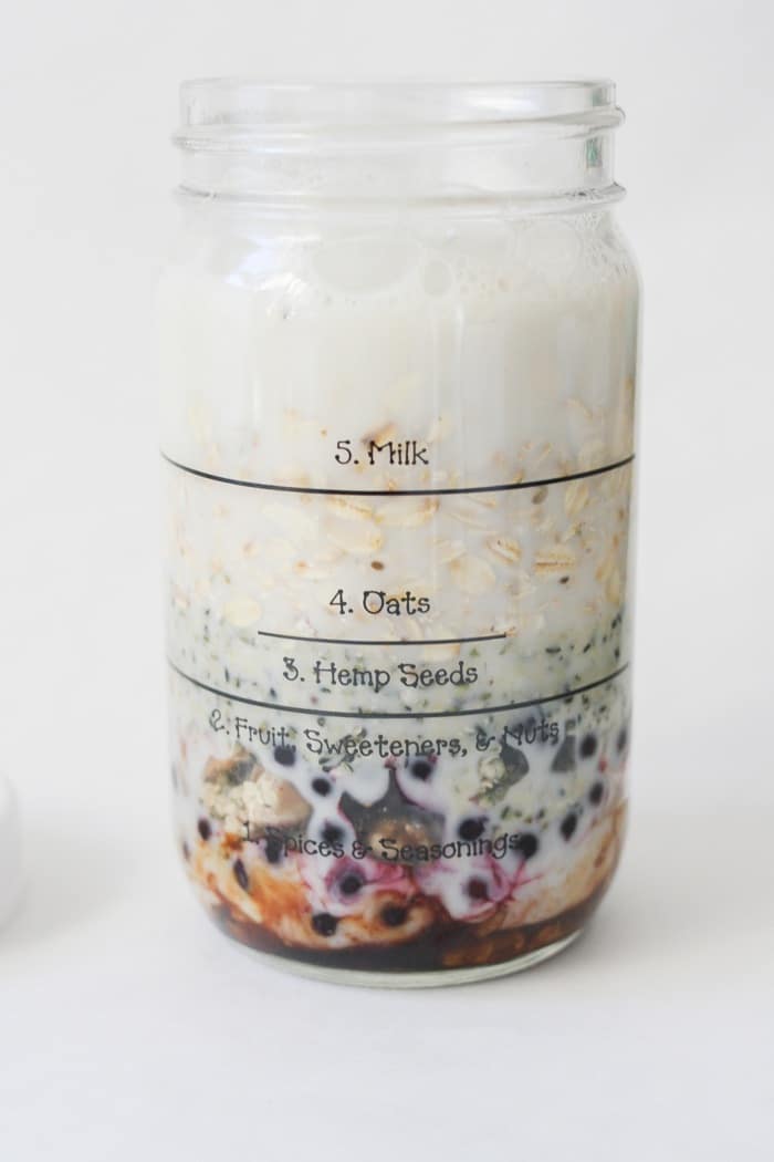 Overnight Oats Jar - Veggies Don't Bite