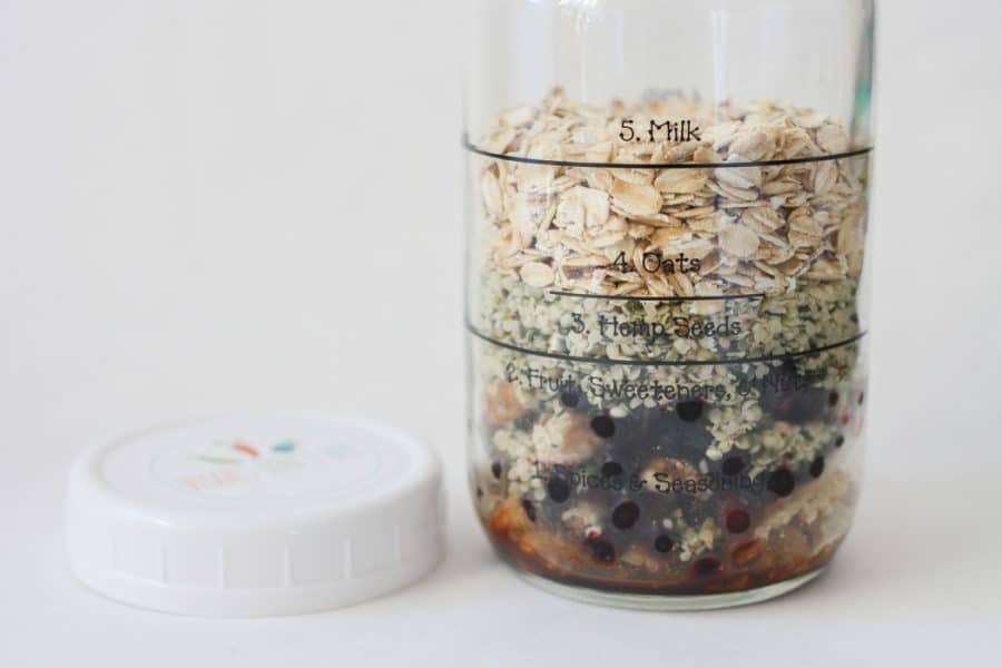 Overnight Oats Jar - Veggies Don't Bite