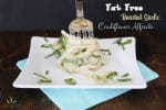 Fat free roasted garlic cauliflower with fresh basil