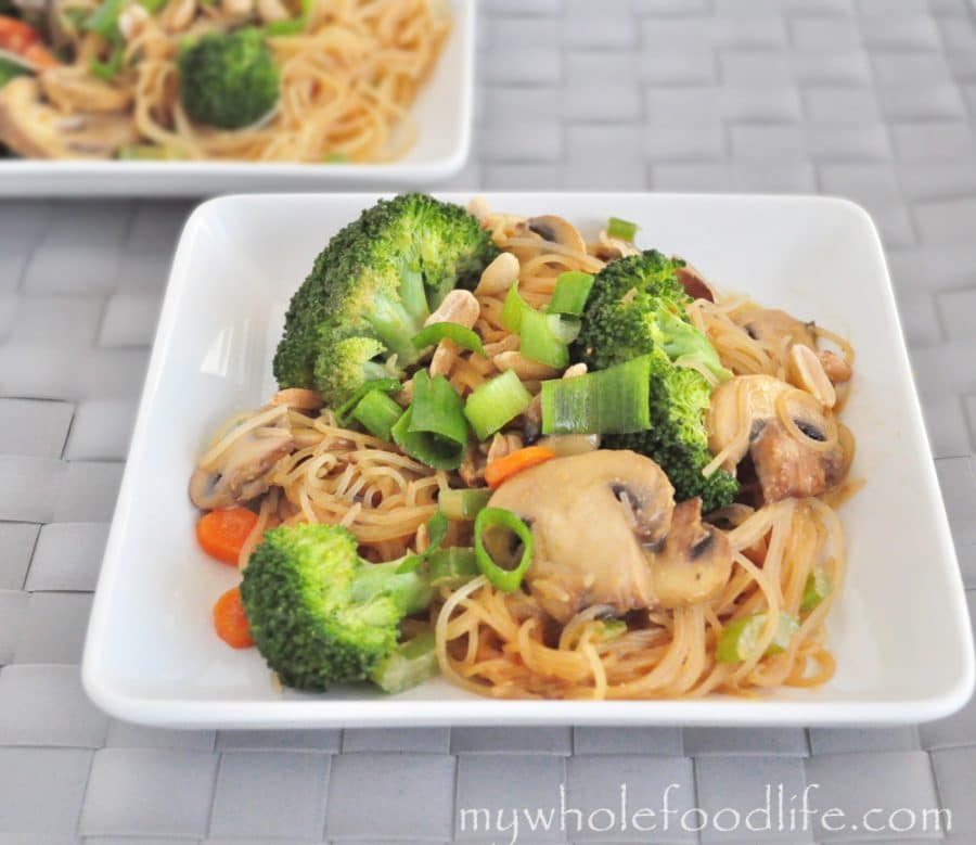 peanut noodle stir fry