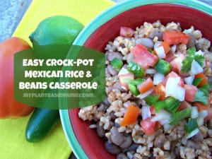 vegan crockpot Mexican casserole