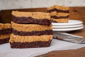 easy chocolate peanut butter brownies