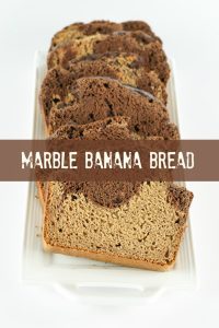 Vegan marble banana bread