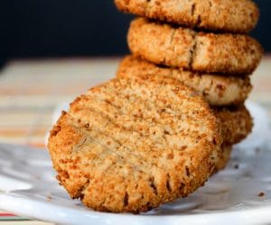 Vegan peanut butter cookies