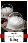 Starbucks latte inspired eggnog pudding with silk almond nog