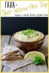 Yellow split pea dip, Greek Fava