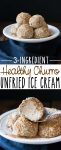 Healthy vegan churro flavored "unfried" ice cream