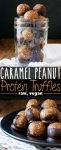 Raw Vegan Caramel Peanut Protein Truffles