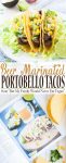 Beer-Marinated Portobello Mushroom Tacos with Avocado Corn Salsa