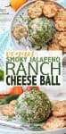 A flavor bomb of an appetizer to blow the minds of cheese lovers everywhere. This easy smoky jalapeño ranch vegan cheese ball is the perfect party addition! #veganappetizer #vegancheese