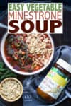 #AD The best veggie filled minestrone soup like you've never seen before! Inexpensive to make, easy to throw together and uses up leftover veggies so less waste! Plus @knorr Selects Vegetable Granulated Bouillon takes this recipe from “yeah that’s good” to “I think I’m going to burst I ate so much!” #vegetarianrecipes and #vegetablesoup #KnorrPartner