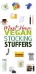 This is the best list of unique must-have vegan stocking stuffers for the holiday season! Find ideas in a variety of categories that everyone will love! #vegangiftideas #veganstockingstuffers