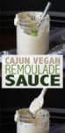 An easy vegan remoulade with a cajun flair made with whole food ingredients. You will never know there is no mayo or oil! #vegansauces #easyveganrecipe