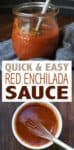 This red enchilada sauce is super quick and easy! With a smokey base and the perfect tang from tomatoes, you'll wonder why you ever spent money on the store-bought sauce.