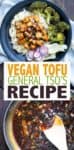 This vegan tofu General Tso recipe is bursting with flavor, easy to make and a perfect healthier alternative to the traditional restaurant variation. #veganasianrecipes #takeoutrecipes