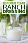 The search is over, this is not just another vegan ranch dressing. This is the absolute best vegan ranch dip recipe there is! Tastes just like the original! #vegandressing #dairyfreediprecipes