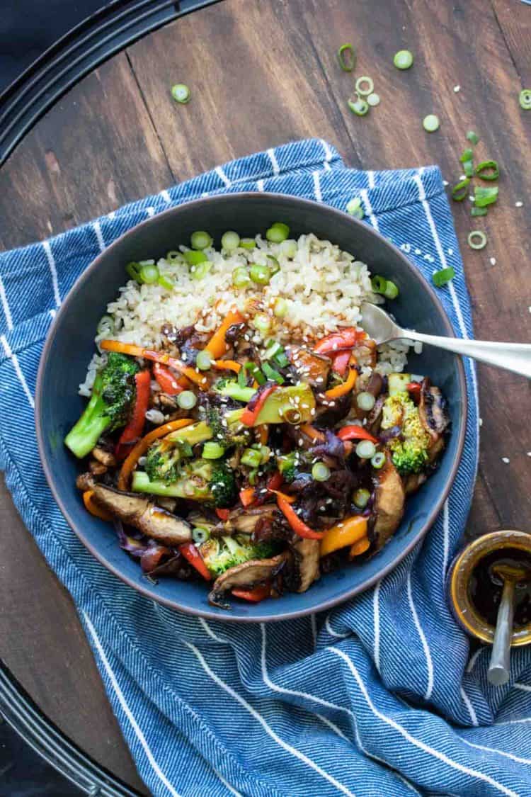 Teriyaki Vegetables Stir Fry - Veggies Don't Bite