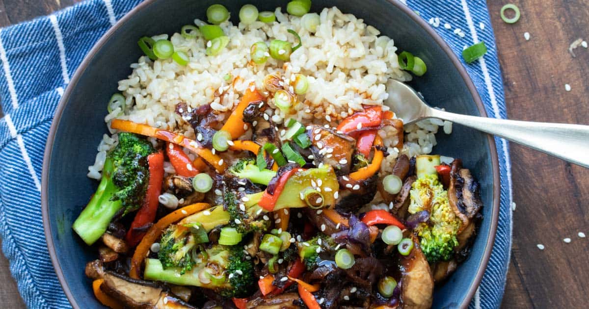 Vegetable Teriyaki Stir Fry - Veggies Don’t Bite