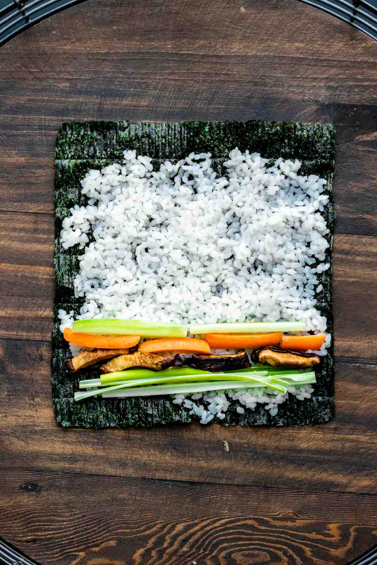 Easy Homemade Vegan Sushi Recipe - Veggies Don't Bite