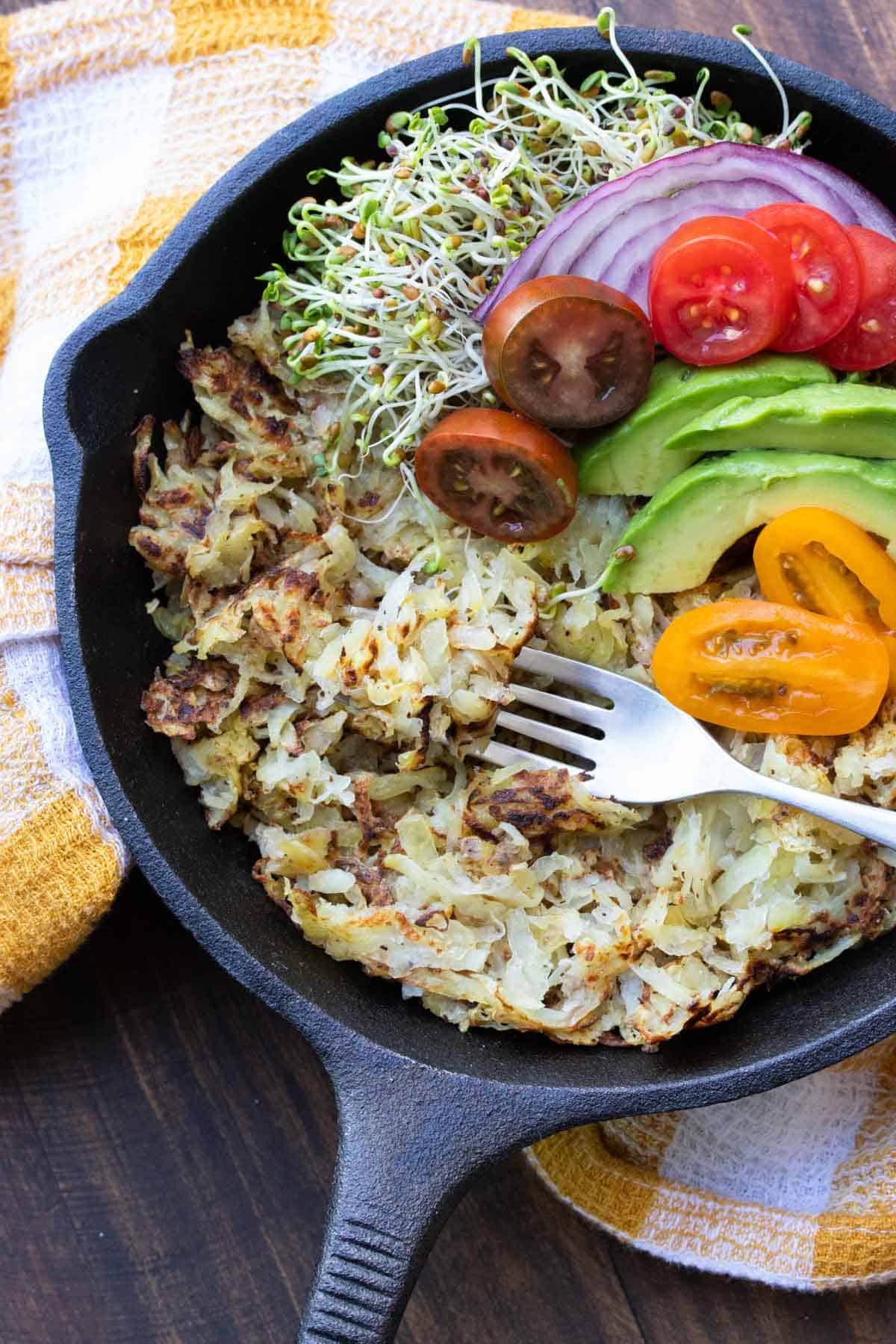 Crispy, Oven Baked Hash Browns (Vegan)