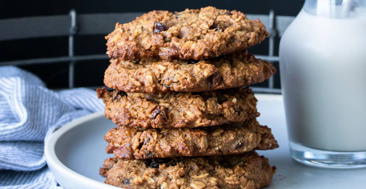 Vegan Gluten-Free Oatmeal Raisin Cookies