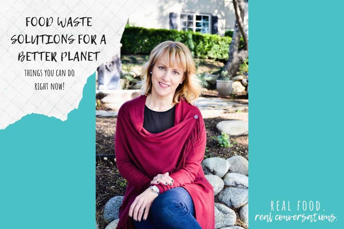 Overlay text on a turquoise color block with a photo of a woman sitting down on a rock wall