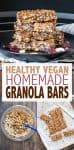 Overlay text on homemade granola bars with a collage for process to make them