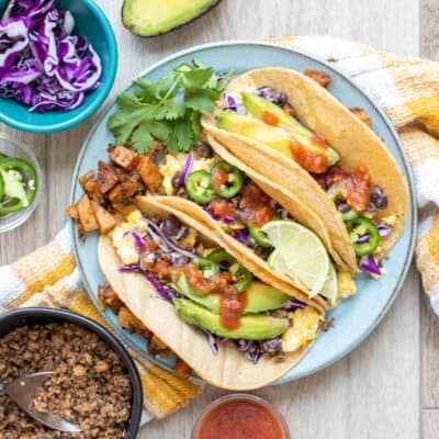 Healthy Vegan Breakfast Tacos
