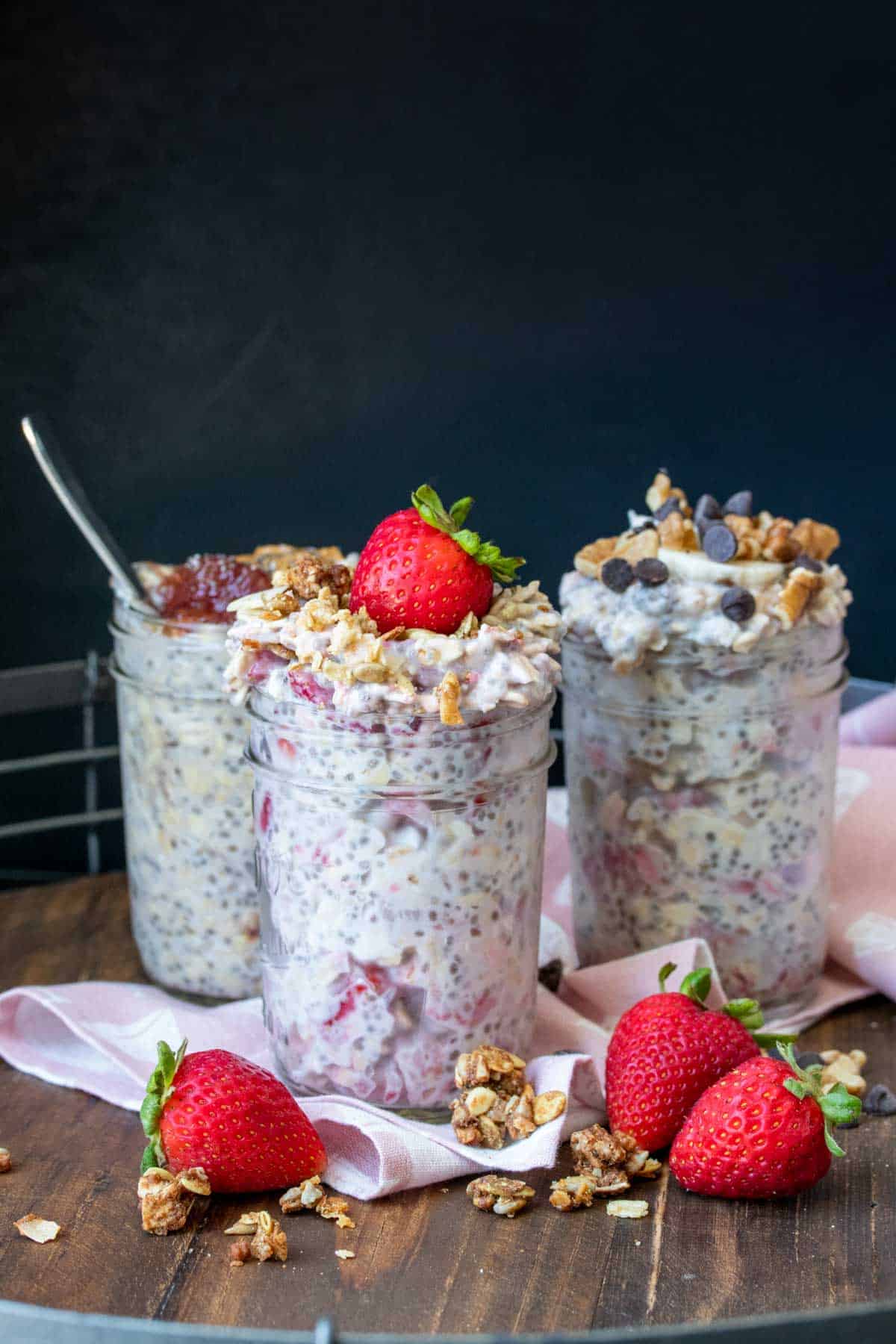 Fruity Overnight Oat Cups - The Nut-Free Vegan