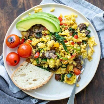 Vegan Egg Scramble Recipe (With Tofu and Without)